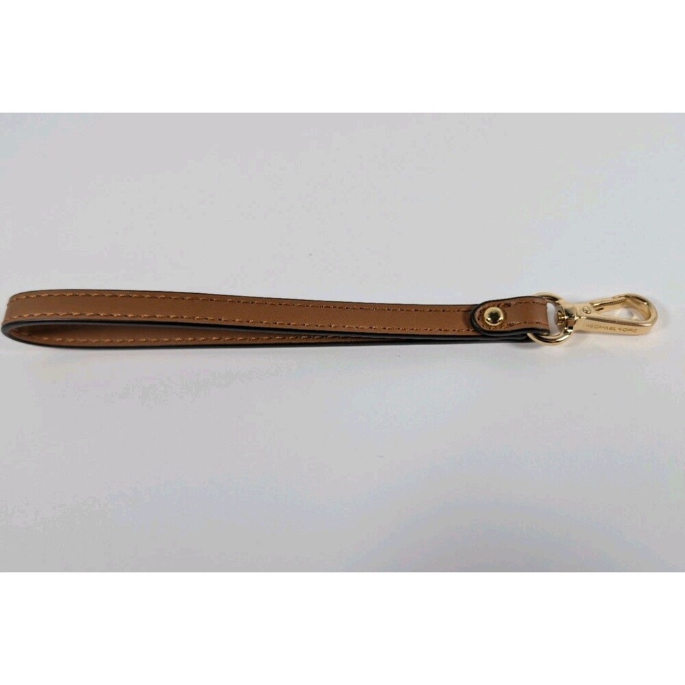 Michael Kors Tan Leather Wrist Strap Detachable Gold Hardware New Without Tags - Picture 8 of 12